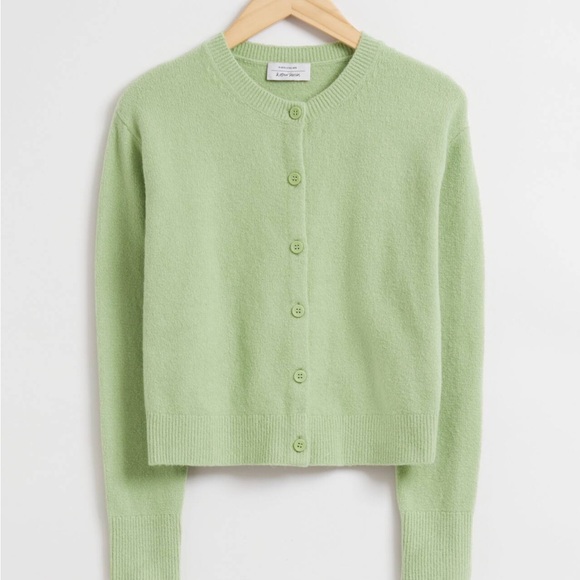 & Other Stories Sweaters - & Other Stories Light Green Cardigan